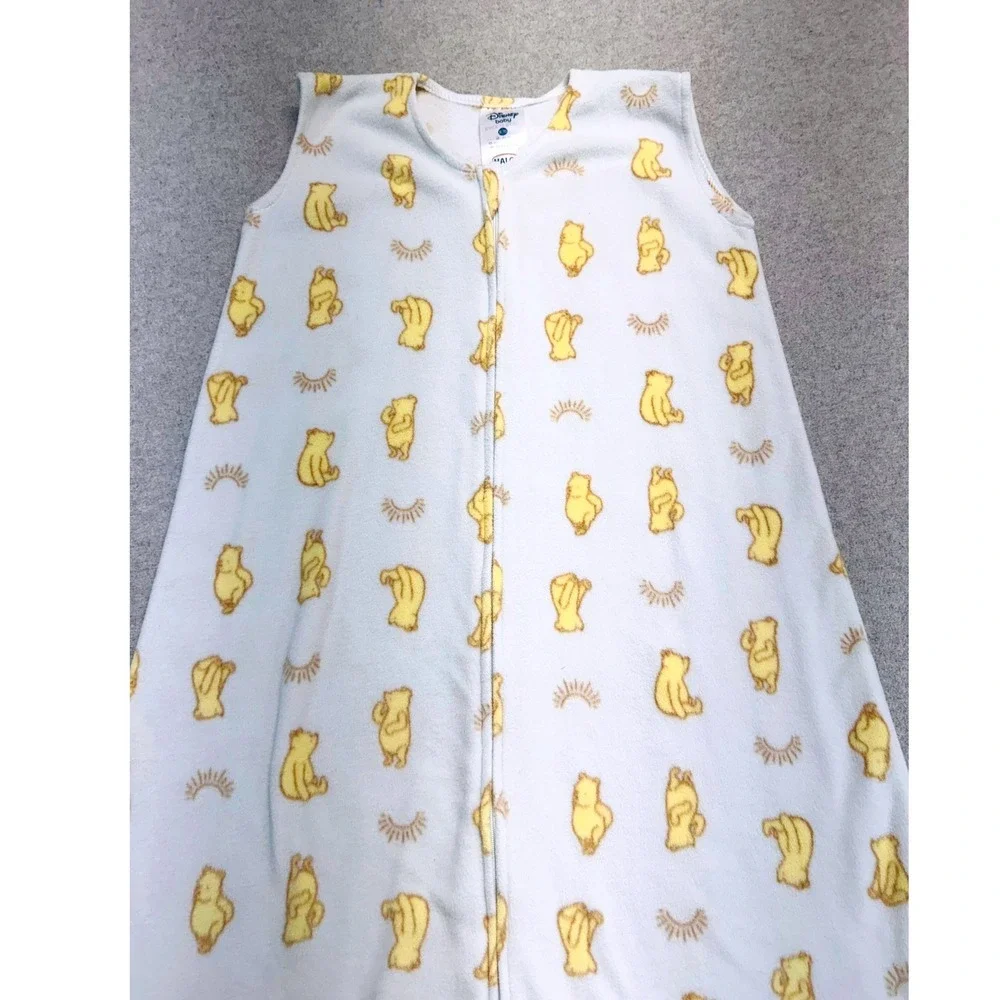 Halo SleepSack Wearable Blanket Kids Large White Yellow Winnie The‎ Pooh Fleece